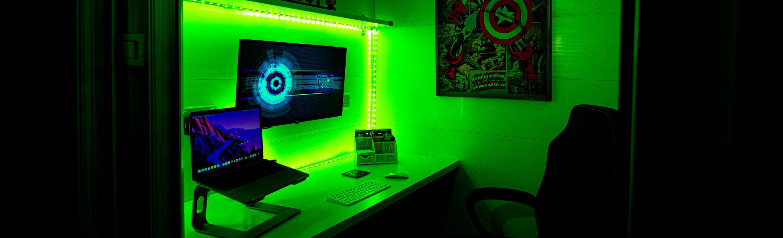 Ogel Corporate Garden Studio with built-in Internal and External Lighting | Green LED's